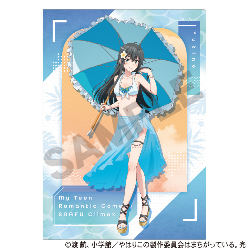 [굿즈]역시내청춘러브코메디는잘못됐다.완 싱글클리어파일 유키노시타 유키노 수영복 파라솔